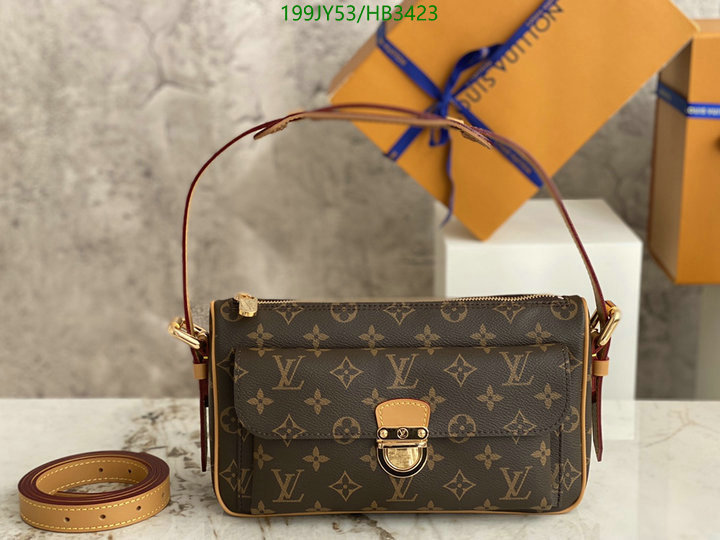 LV Bags-(Mirror)-Handbag-,Code: HB3423,$: 199USD