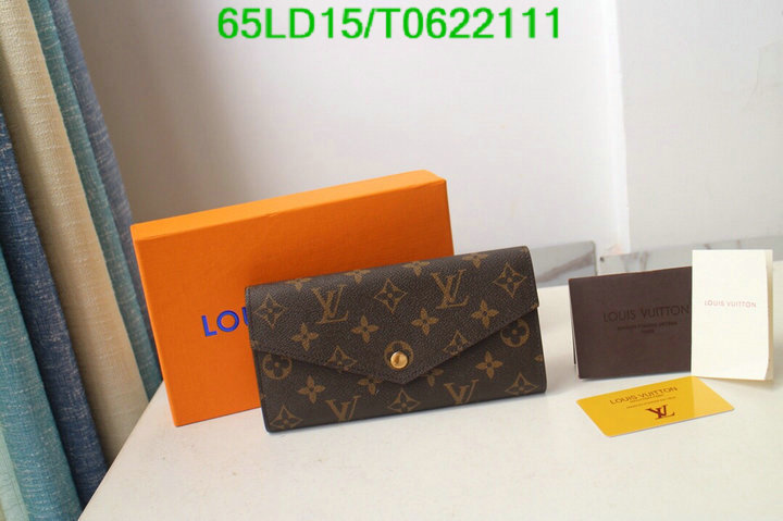 LV Bags-(Mirror)-Wallet-,Code: T0622111,$: 65USD