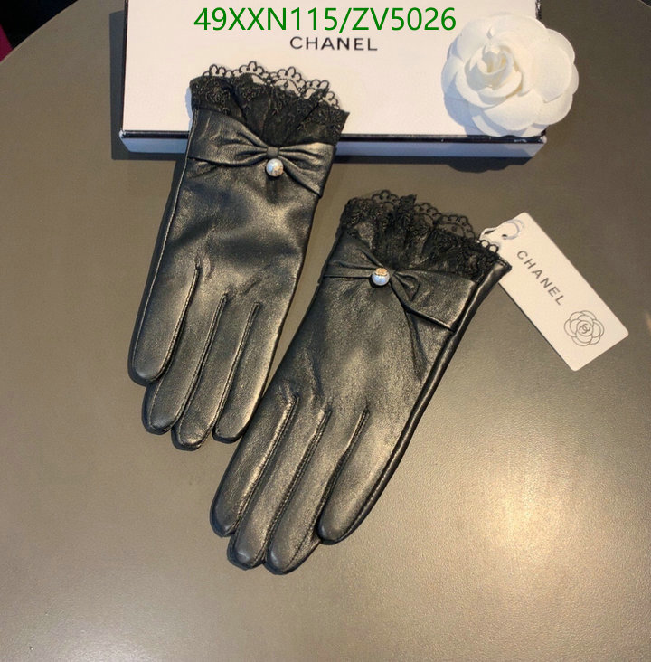 Gloves-Chanel, Code: ZV5026,$: 49USD