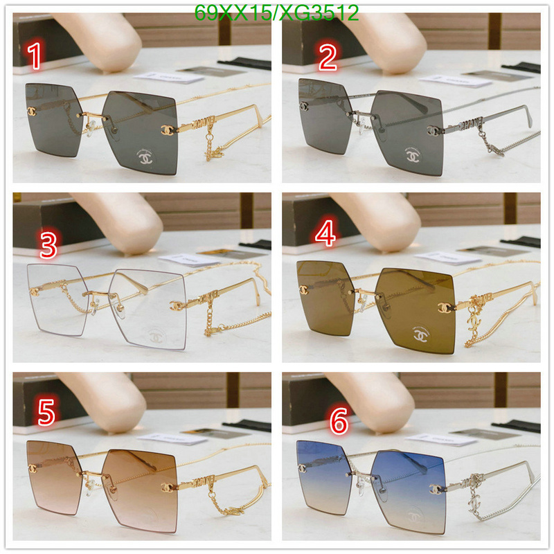 Glasses-Chanel, Code: XG3512,$: 69USD