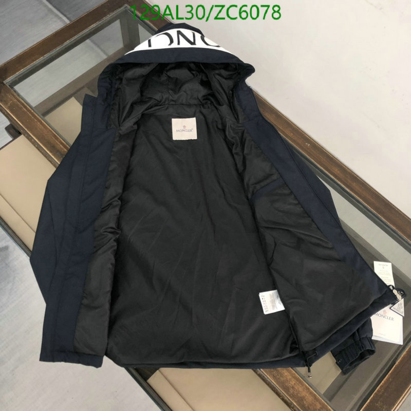 Down jacket Men-Moncler, Code: ZC6078,$: 129USD