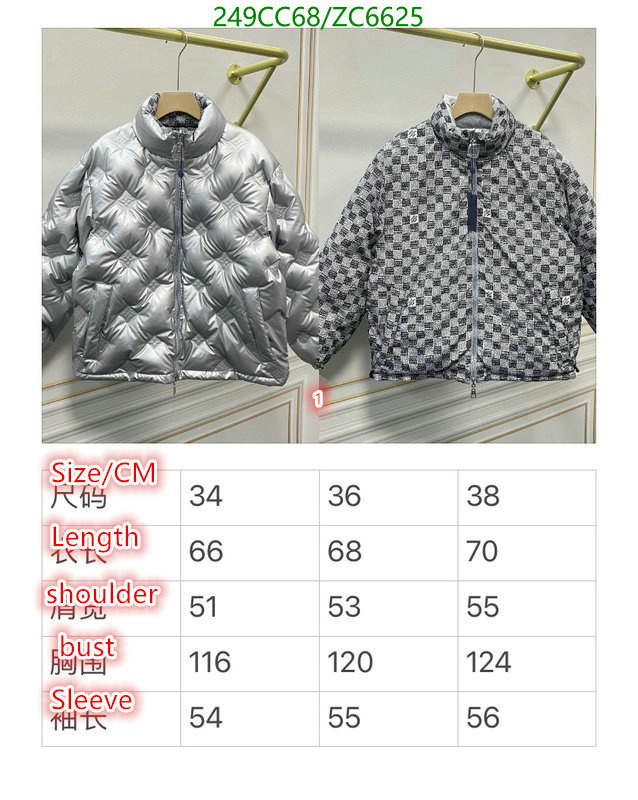 Down jacket Men-LV, Code: ZC6625,$: 249USD