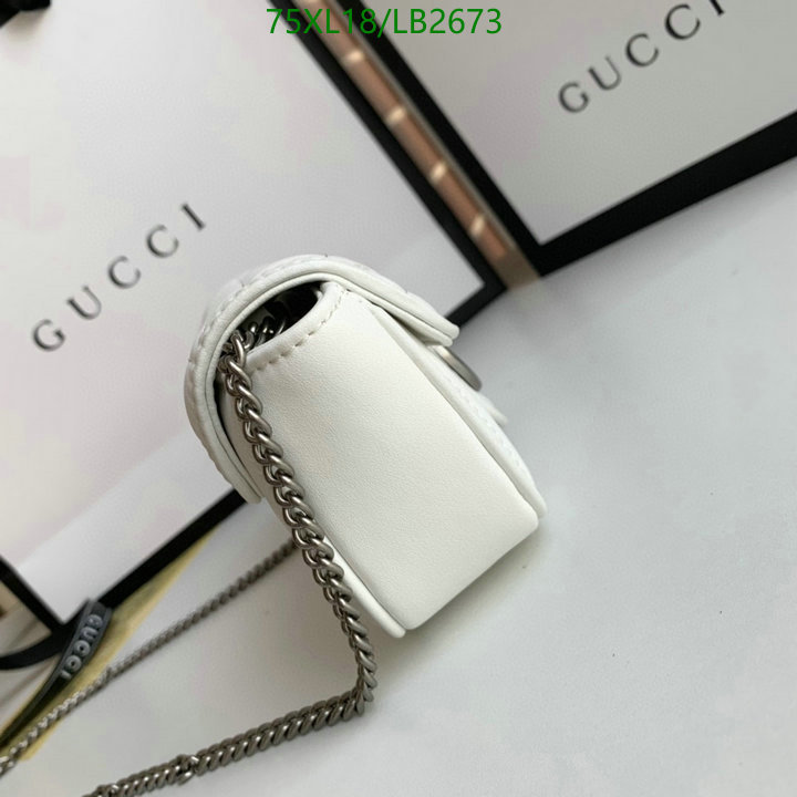 Gucci Bag-(4A)-Marmont,Code: LB2673,$: 75USD