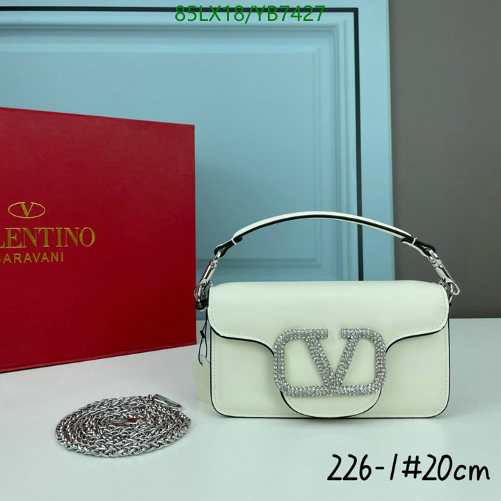 Valentino Bag-(4A)-LOC-V Logo ,Code: YB7427,$: 85USD