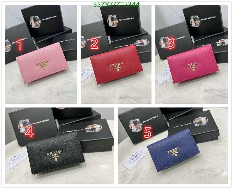 Prada Bag-(4A)-Wallet-,Code: ZT5344,$: 55USD