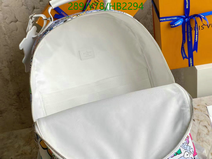 LV Bags-(Mirror)-Backpack-,Code: HB2294,$: 289USD