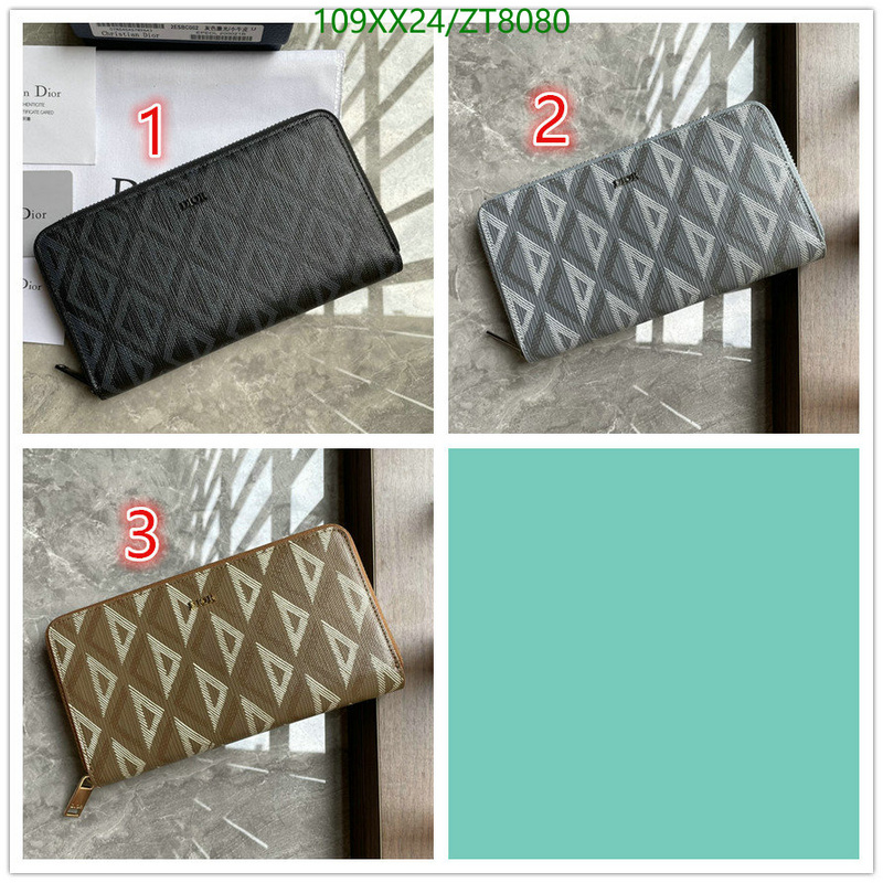 Dior Bags -(Mirror)-Wallet-,Code: ZT8080,$: 109USD