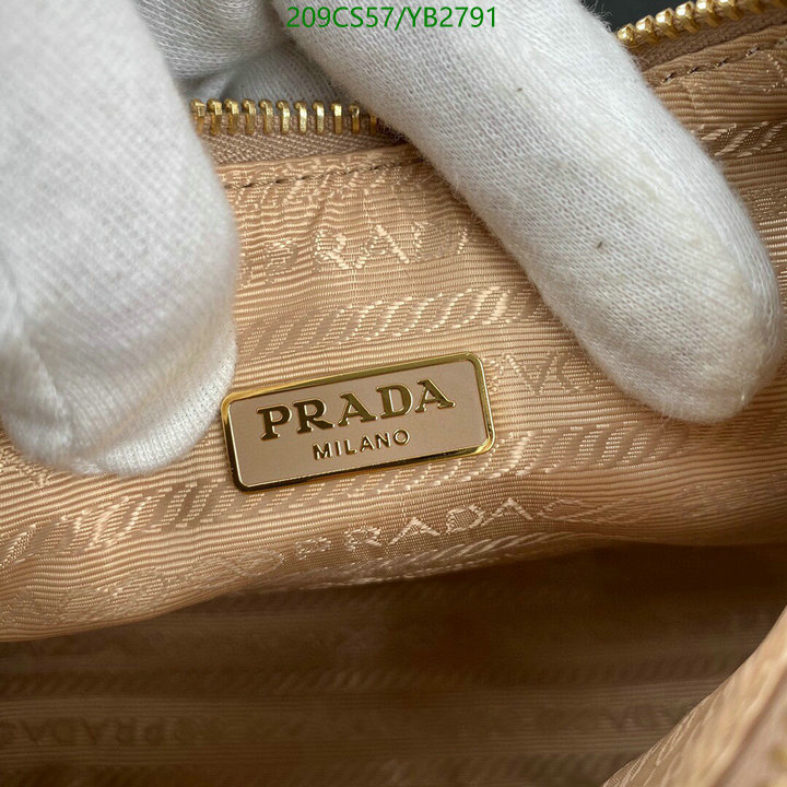 Prada Bag-(Mirror)-Diagonal-,Code: YB2791,$: 209USD