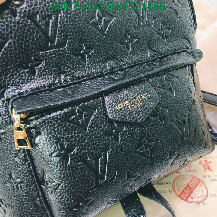 LV Bags-(4A)-Backpack-,Code:LBA0521486,$: 82USD