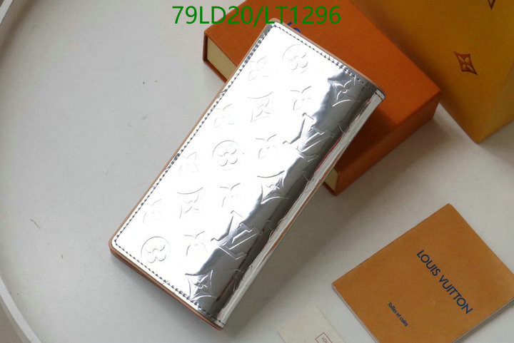 LV Bags-(Mirror)-Wallet-,Code: LT1296,$: 79USD