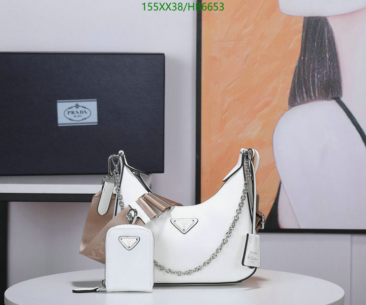 Prada Bag-(Mirror)-Re-Edition 2005,Code: HB6653,$: 155USD