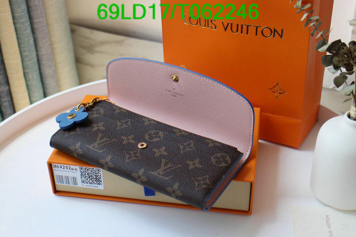 LV Bags-(Mirror)-Wallet-,Code: T062246,$: 69USD