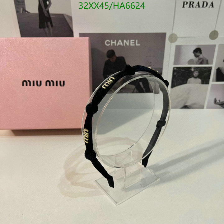 Headband-MIU MIU, Code: HA6624,$: 32USD