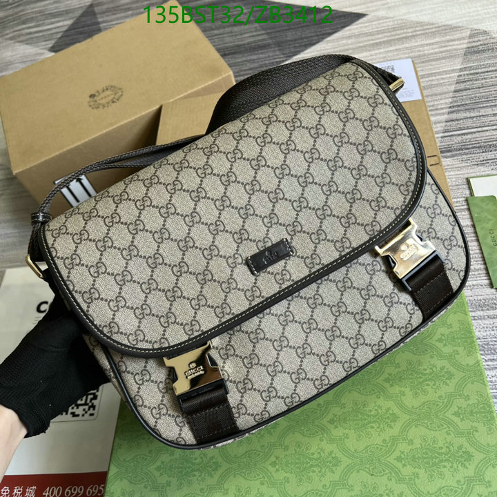 Gucci Bag-(Mirror)-Diagonal-,Code: ZB3412,$: 135USD