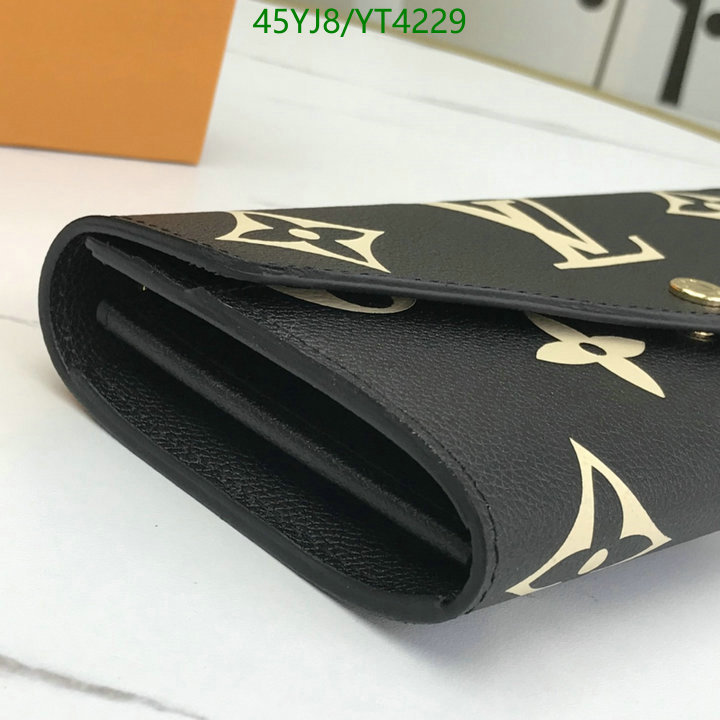 LV Bags-(4A)-Wallet-,Code: YT4229,$: 45USD