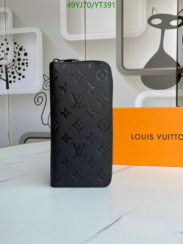 LV Bags-(4A)-Wallet-,Code: YT391,$: 49USD