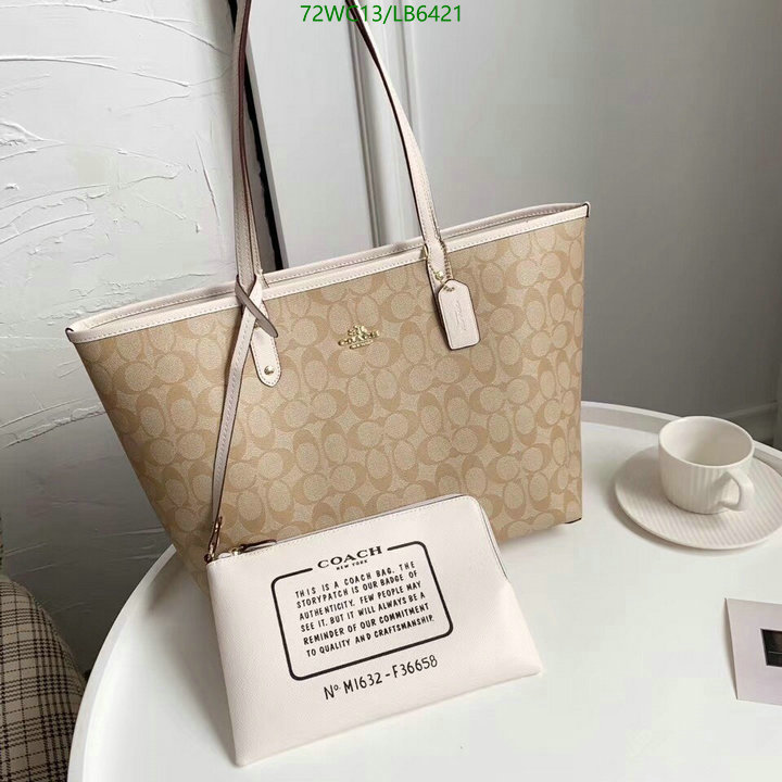 Coach Bag-(4A)-Tote-,Code: LB6421,$: 72USD