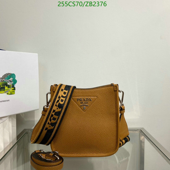 Prada Bag-(Mirror)-Diagonal-,Code: ZB2376,$: 255USD