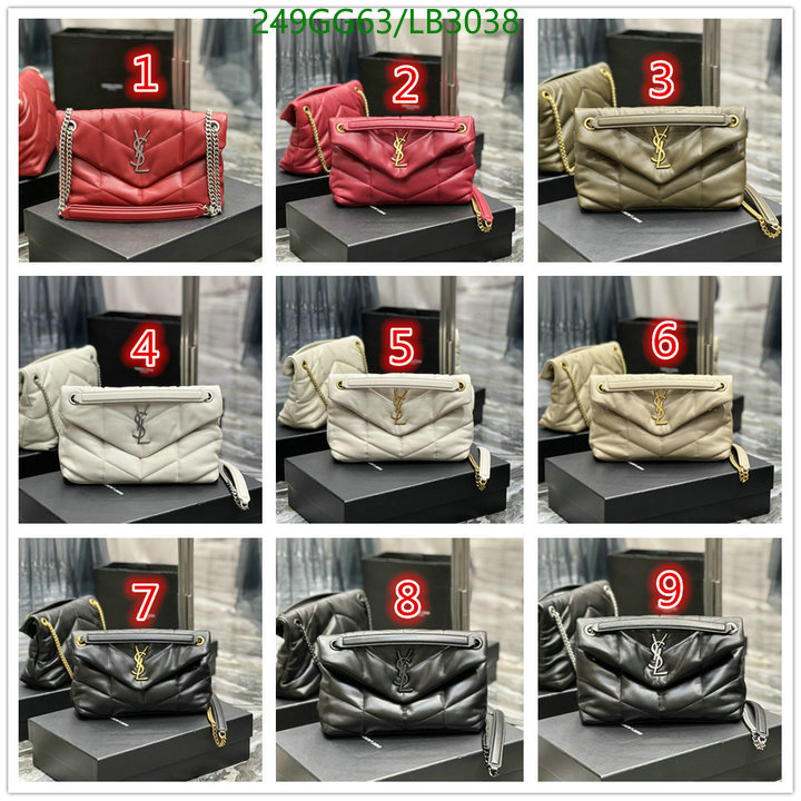 YSL Bag-(Mirror)-LouLou Series,Code: LB3038,$: 249USD