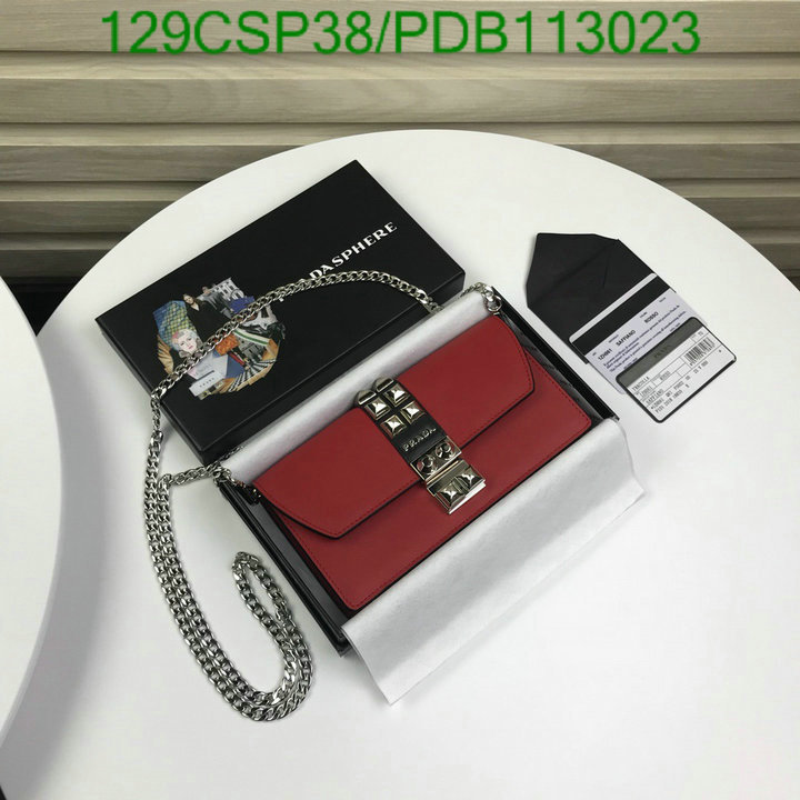 Prada Bag-(Mirror)-Diagonal-,Code: PDB113023,$: 129USD