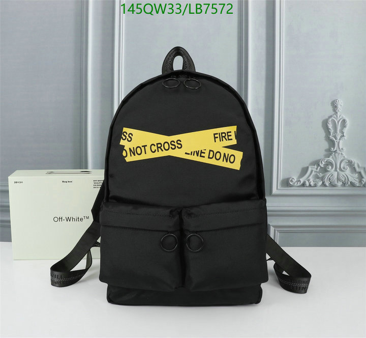 Off-White Bag-(Mirror)-Backpack-,Code: LB7572,$: 145USD