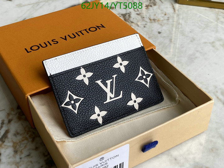 LV Bags-(Mirror)-Wallet-,Code: YT5088,$: 62USD