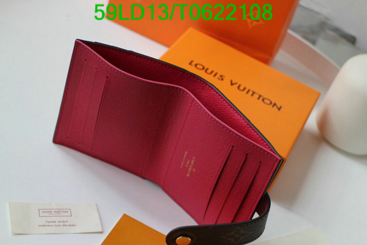 LV Bags-(Mirror)-Wallet-,Code: T0622108,$: 59USD