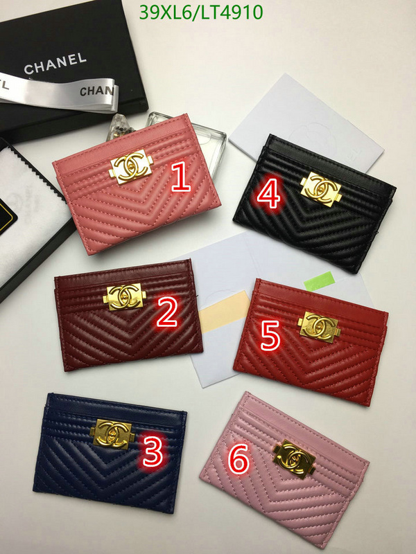 Chanel Bags ( 4A )-Wallet-,Code: LT4910,$: 39USD