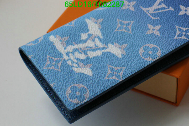 LV Bags-(Mirror)-Wallet-,Code: T062287,$: 65USD