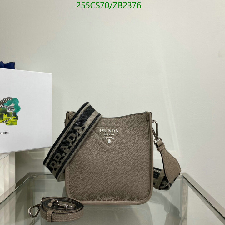 Prada Bag-(Mirror)-Diagonal-,Code: ZB2376,$: 255USD