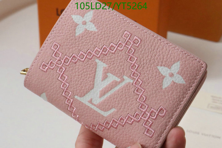 LV Bags-(Mirror)-Wallet-,Code: YT5264,$: 105USD