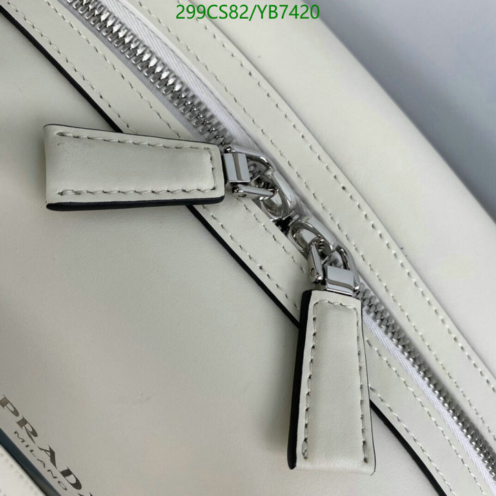 Prada Bag-(Mirror)-Handbag-,Code: YB7420,$: 299USD