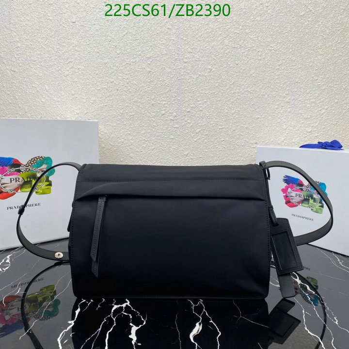 Prada Bag-(Mirror)-Diagonal-,Code: ZB2390,$: 225USD