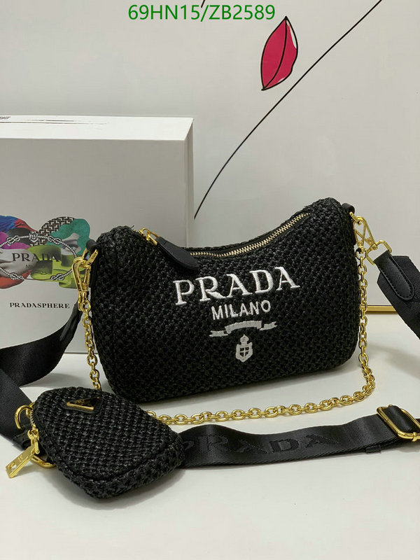 Prada Bag-(4A)-Re-Edition 2005,Code: ZB2589,$: 69USD