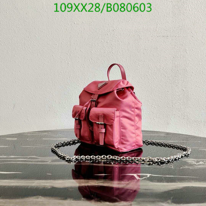 Prada Bag-(Mirror)-Backpack-,Code: B080603,$: 109USD