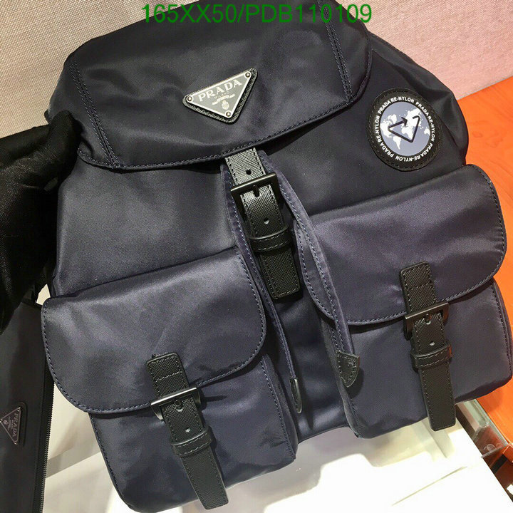 Prada Bag-(Mirror)-Backpack-,Code: PDB110109,$:165USD