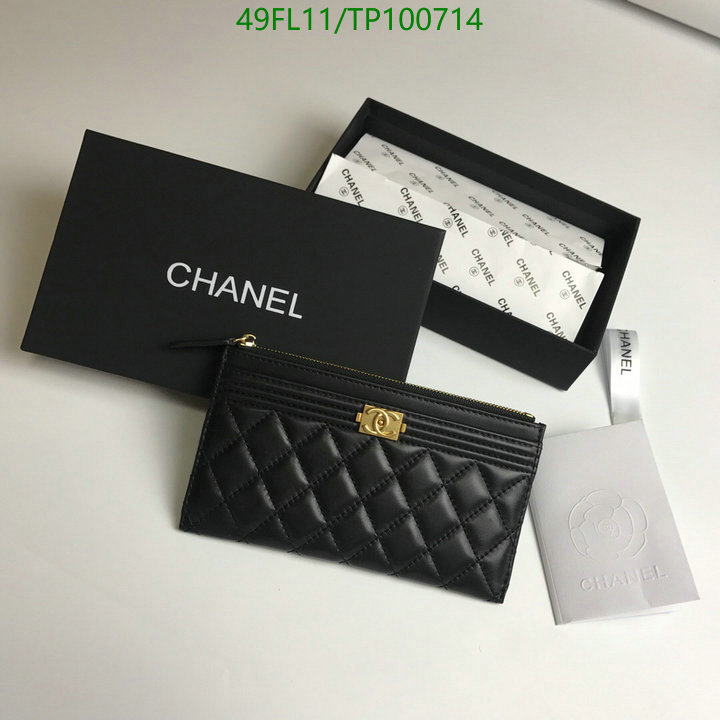 Chanel Bags ( 4A )-Wallet-,Code: TP100714,$: 49USD