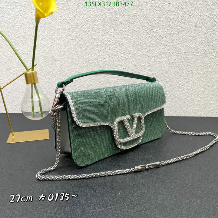 Valentino Bag-(4A)-LOC-V Logo ,Code: HB3477,$: 135USD