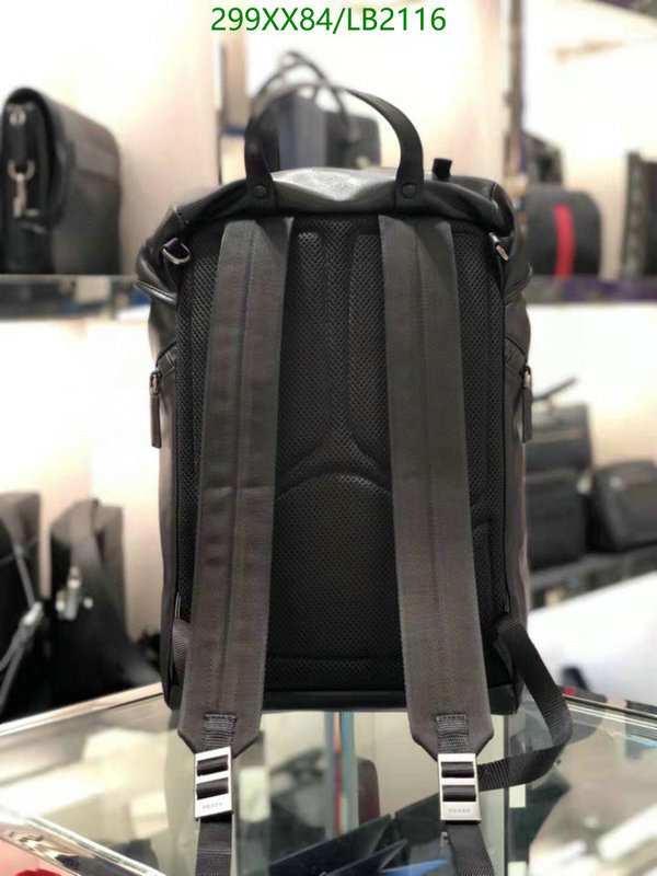 Prada Bag-(Mirror)-Backpack-,Code: LB2116,$: 299USD