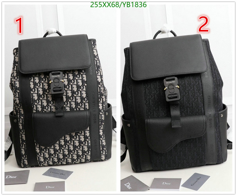 Dior Bags -(Mirror)-Backpack-,Code: YB1836,$: 255USD