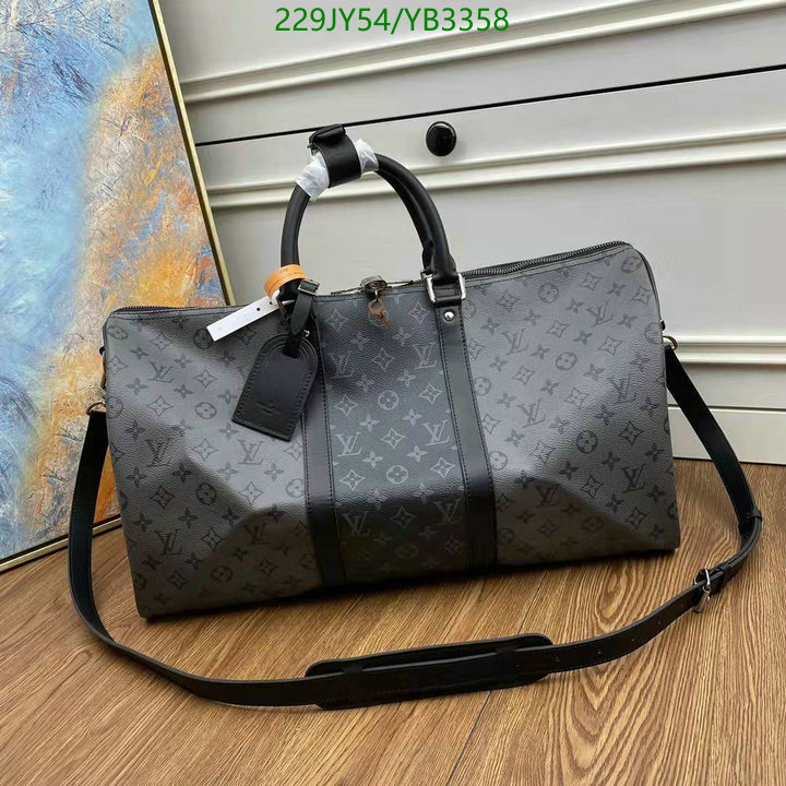 LV Bags-(Mirror)-Keepall BandouliRe 45-50-,Code: YB3358,$: 229USD