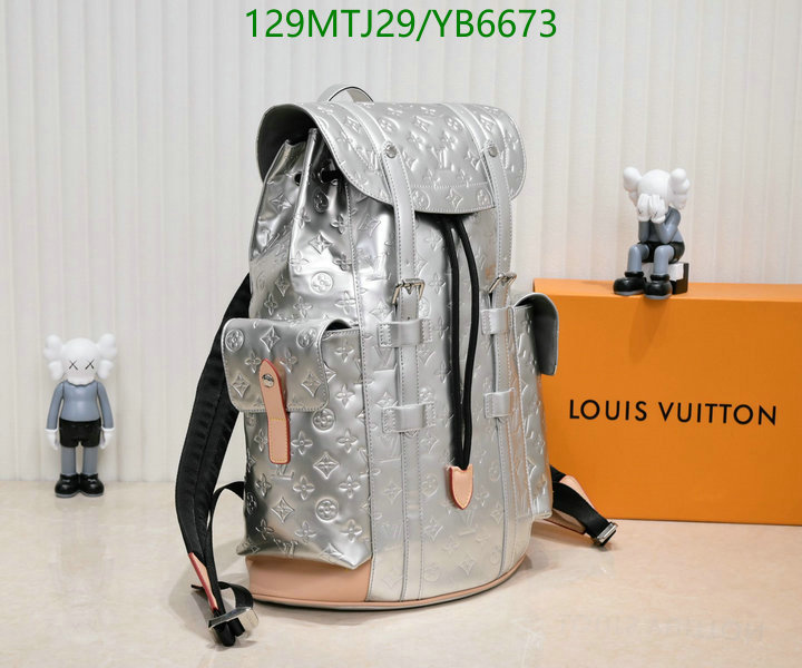 LV Bags-(4A)-Backpack-,Code: YB6673,$: 129USD