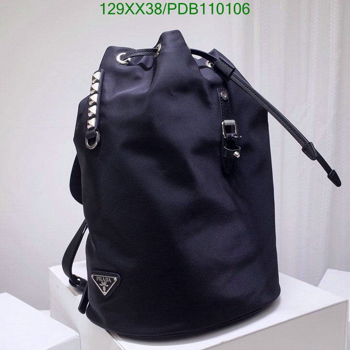 Prada Bag-(Mirror)-Backpack-,Code: PDB110106,$:129USD