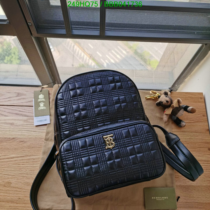 Burberry Bag-(Mirror)-Backpack-,Code: BBB041736,$: 249USD