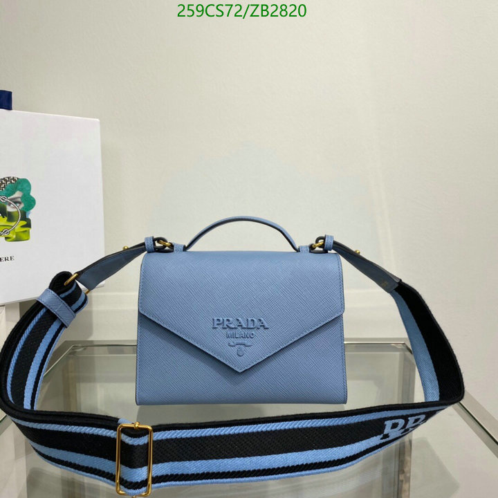 Prada Bag-(Mirror)-Diagonal-,Code: ZB2820,$: 259USD