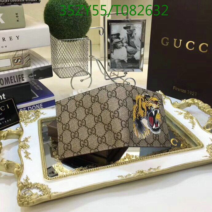 Gucci Bag-(4A)-Wallet-,Code: T082632,$:35USD