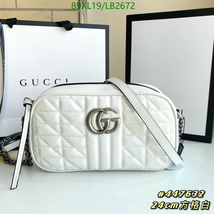 Gucci Bag-(4A)-Marmont,Code: LB2672,$: 89USD