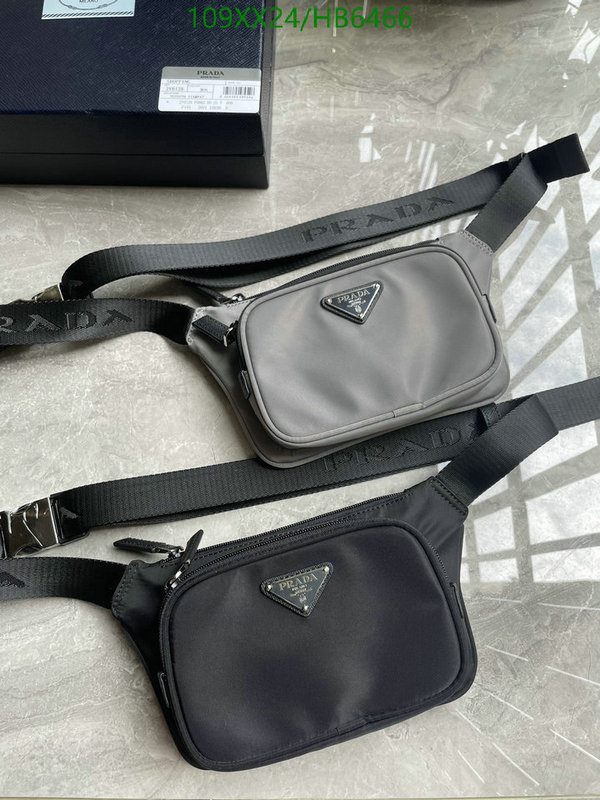 Prada Bag-(Mirror)-Diagonal-,Code: HB6466,$: 109USD