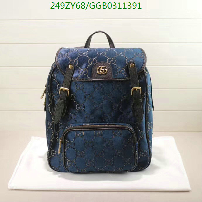 Gucci Bag-(Mirror)-Backpack-,Code: GGB031391,$: 249USD