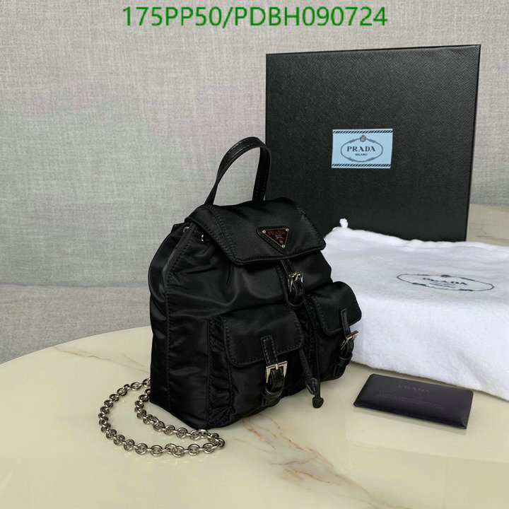 Prada Bag-(Mirror)-Backpack-,Code:PDBH090724,$:175USD